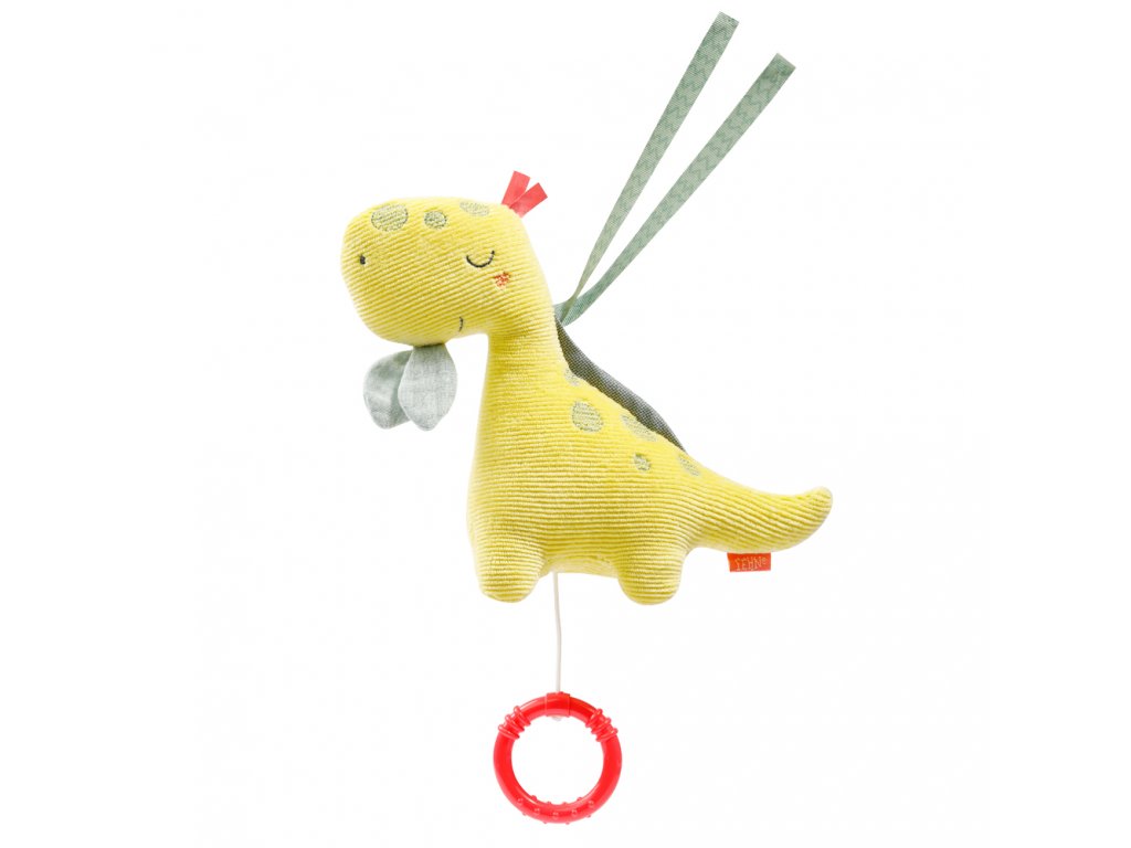 Baby Fehn hračka s melódiou dinosaurus Happy Dino