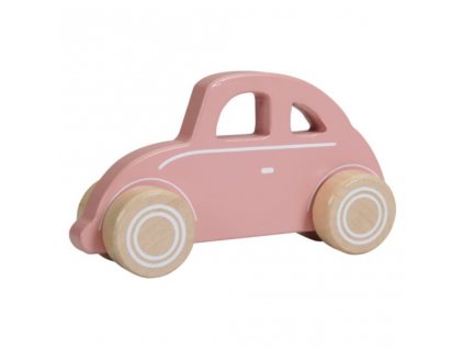 Little Dutch drevené autíčko chrobák ružové 8713291770003