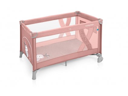 cestovna postielka baby design simple pink