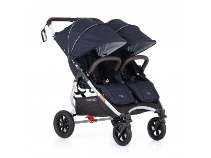 Súrodenecký kočík Valco Baby Snap Duo Sport Navy s nánožníkmi