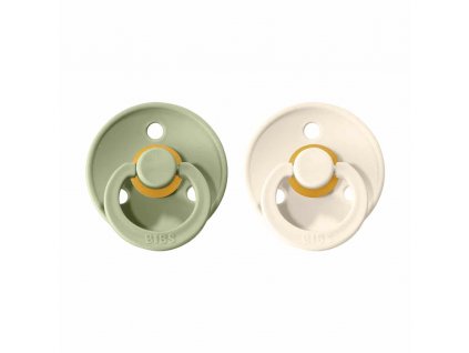 Cumlíky BIBS Colour okrúhle veľkosť 3 Ivory-Sage