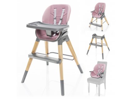Zopa detská rastúca stolička Nuvio ružová 8595114415618