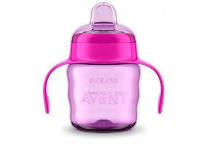 Philips AVENT Hrnček s mäkkým náustkom a s držadlami 200 ml ružový 8710103854364