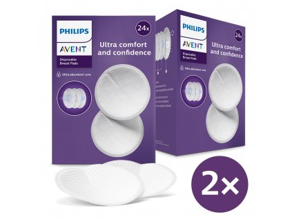 Philips AVENT Vložky do podprsenky jednorazové 2x24 ks