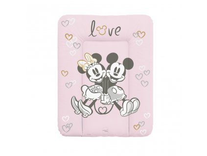 Ceba Podložka prebaľovacia mäkká na komodu (50x70) Disney Minnie & Mickey Pink