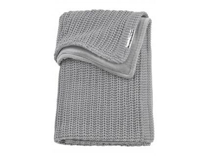 Meyco pletená deka Harringbone zamat Grey