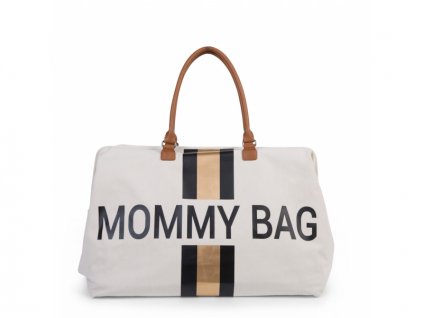 Prebaľovacia taška Mommy Bag Big Off White-Black Gold