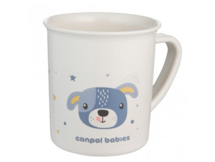 Canpol Babies pohárik s uškom Cute Animals modrý 170 ml 5901691885844