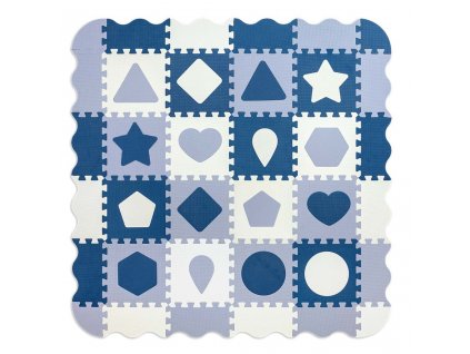 Milly Mally penová podložka Jolly puzzle 4x4 tvary modrá 5901761129038