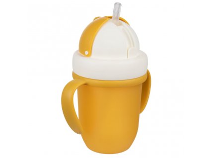 Canpol Babies fľaša so slamkou Matte Pastels 210 ml žltý 5903407904801
