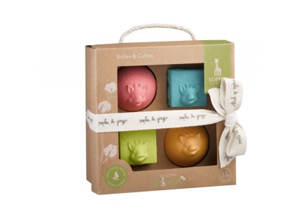 Vulli set 2 kaučukových kociek a loptičiek 3056562201192