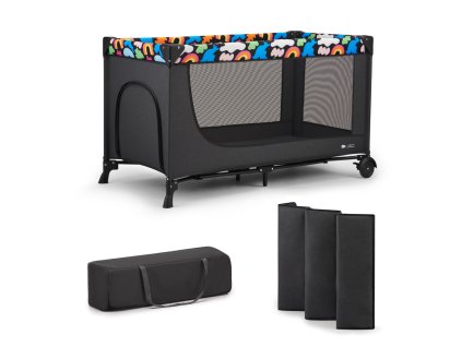 Cestovná postieľka Kinderkraft Joy 2 Happy shapes 5902533925599