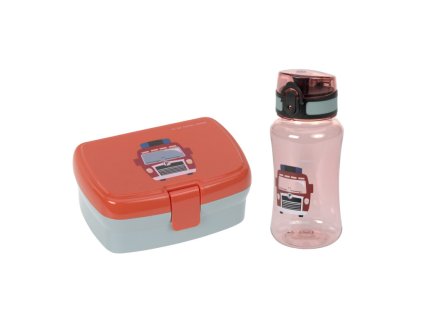 Lässig lunchbox a fľaša Tiny Drivers | Fire Engine 4066239147875
