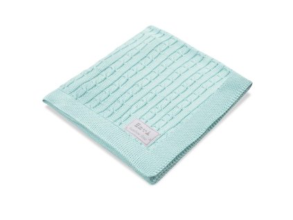 EEVI bambusová pletená deka 75x100 cm | Mentolová 5904356921161