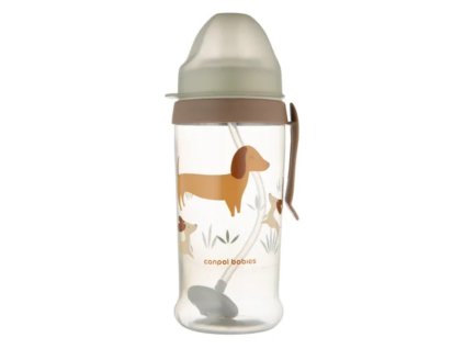Canpol pohárik so slamkou 350 ml psík 5901691802834