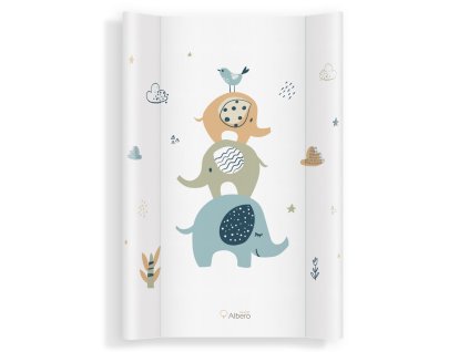 Prebaľovacia podlozka Albero Mio Sloníky 50×70 cm pevná 5904165685322