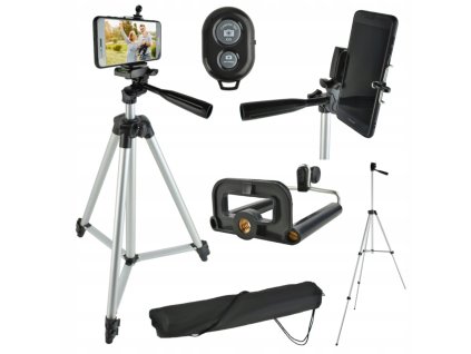 Izoxis statív na smartfón a fotoaparát UNI | strieborný 5902802906953