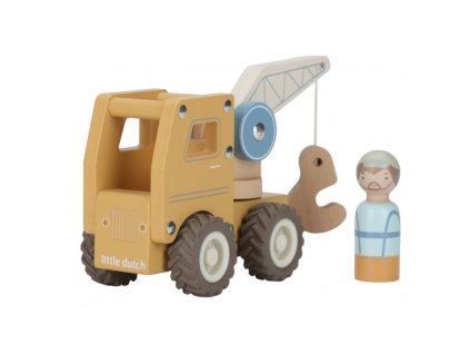 Little Dutch drevený autožeriav 8713291225305