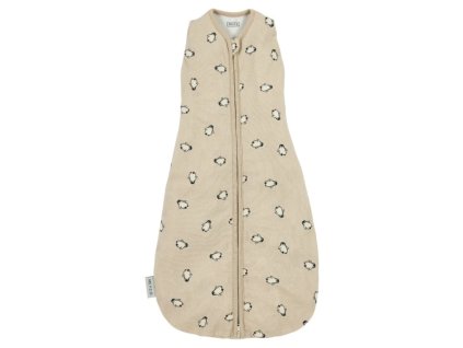 Meyco spací vak-zavinovačka Cocoon Penguin soft sand | 4-8 mesiacov
