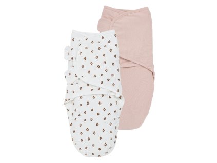 Zavinovačka Meyco 0-3 mesiace 2-balenie Mini Panther soft pink/pink 4054703000481