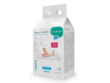 BabyOno jednorázové prebaľovacie podložky 40x60 cm 22 kusov 5901435417973