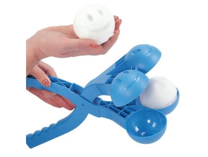 Formička na výrobu snehových gulí dvojitá modrá