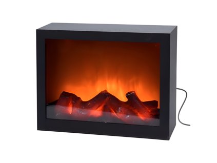 Dizajnový krb s efektom horiaceho ohňa | rozmer 29x10x23 cm 8719987179693