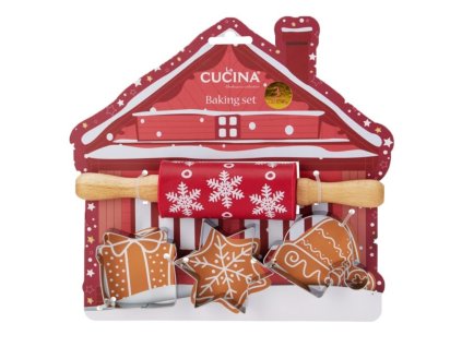 Detská sada na vianočné pečenie | červený valček