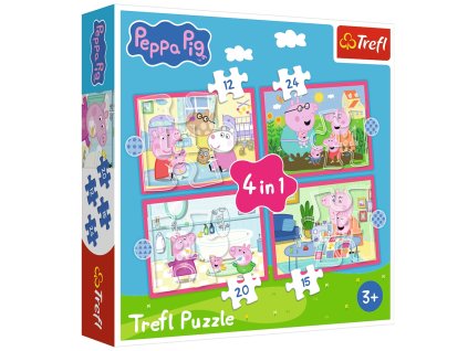 Puzzle praiatko Pepa miluje dobrodružstvá 4v1 5900511346725