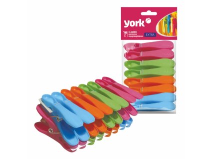 York štipce na prádlo plast 16 kusov