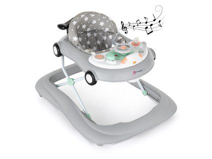 Chodítko so zvukmi Petite&Mars Cabrio Grey