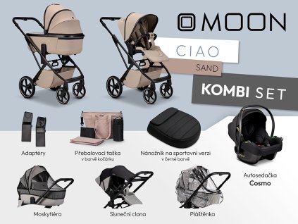 Kočík Moon Ciao | set Kombi (Farba Sand)