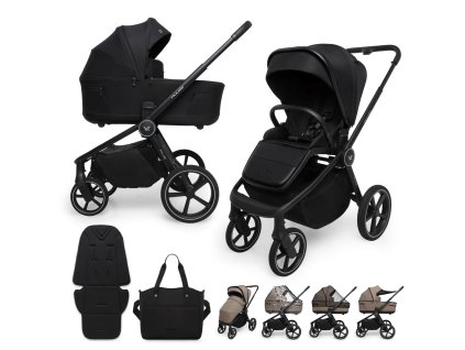 Kočík Muuvo Five 2v1 (Farba Classic Black)