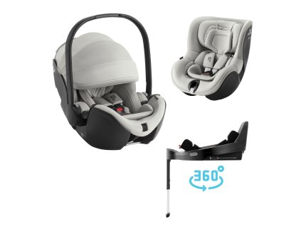 Set Britax Römer Baby-Safe Pro Lux + Vario Base 5Z + Dualfix 5Z (Farba Linen Grey)