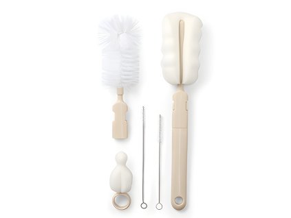 BabyOno sada kefiek na fľaše a cumlíky béžová