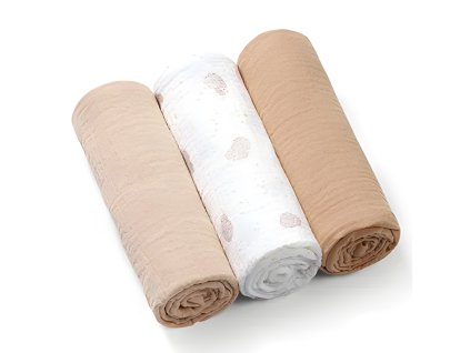 BabyOno supermäkké mušelínové plienky béžové