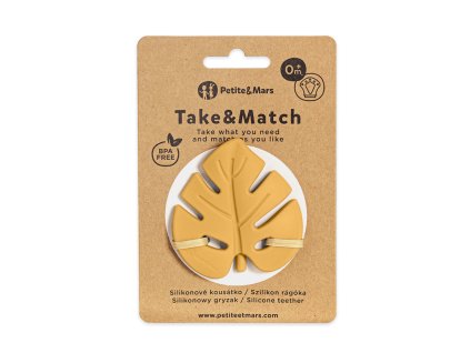 Silikónová hryzačka Petite&Mars Take&Match Intense Ochre