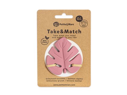 Silikónová hryzačka Petite&Mars Take&Match Dusty Rose