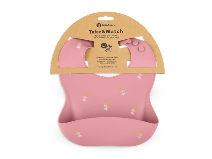 Silikónový podbradník Petite&Mars Take&Match Rose Princesses
