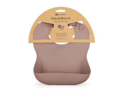 Silikónový podbradník Petite&Mars Take&Match Velvet Latte
