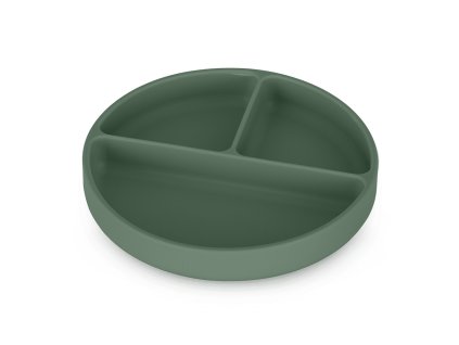 Delený silikónový tanierik Petite&Mars Take&Match Misty Green