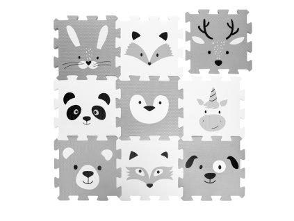 Zopa penové Puzzle na zem Forest | 9 kusov | 30x30 cm