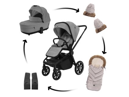 Kočík Zopa  Move Cross 5 2v1 + darčeky (Farba Shade Grey)