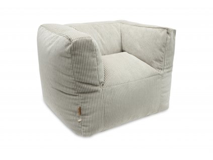 Detské kreslo Jollein Beanbag Corduroy Olive Green