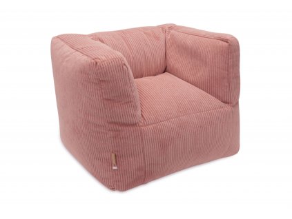 Detské kreslo Jollein Beanbag Corduroy Wild Rose