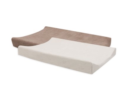 Poťah na prebaľovaciu podložku Jollein froté Milky Coffee/Ivory 50x70 cm 2 kusy