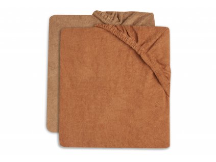 Poťah na prebaľovaciu podložku Jollein froté Caramel/Biscuit 50x70 cm 2 kusy