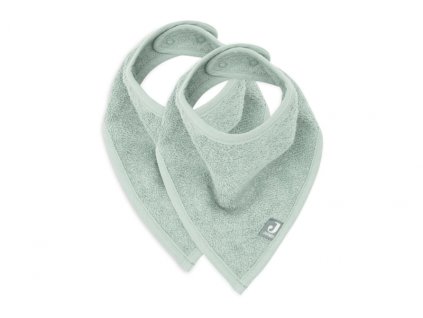 Podbradník Jollein bandana Ash Green 2 kusy