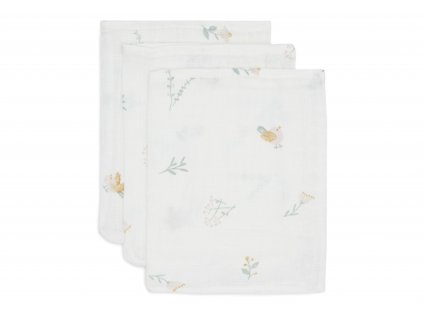 Žínky Jollein Lovely Birds 3 kusy