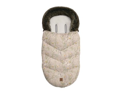 Zimný fusak KikkaBoo Luxury Secret Garden Beige